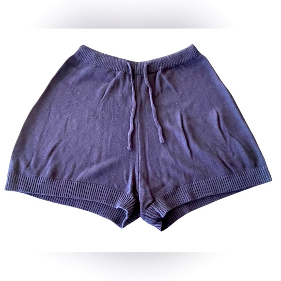 Pants - 💙Navy blue size Large sweater shorts with drawstring waist.  Great weight!